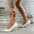 thumbnail image 6 of Wensltd Pumps for Women Pointed Toe High Heels Closed Toe Dress Shoes for Wedding Party Wear, 6 of 9
