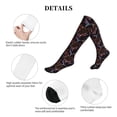 thumbnail image 5 of Rateoe Humming Bird And Tropical Flowers Compression Socks for Women and Men 20-30mmHg-Circulation Support Socks Knee High Nurse Pregnant Running Medical and Travel Athletic, 5 of 7