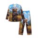 thumbnail image 1 of Fotbe Snowy Mountain Photography Bear Pijama de Hombre con Estampado de Manga Larga, Conjunto de 2 Piezas, Ropa de Dormir Suave y Cómoda con Bolsillos-X-Large, 1 of 7