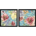 thumbnail image 1 of Great Art Now Wildflower Medley square blue by Tre Sorelle Studios, 2 Piece Framed Art Set Each 13"W x 13"H, 1 of 3