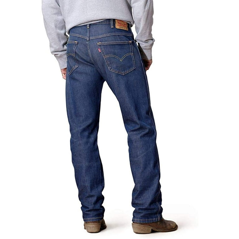 Levis Mens Western Fit Cowboy Jeans Regular Traditional Jeans On That Mountain Stretch 33W x 34L Walmart