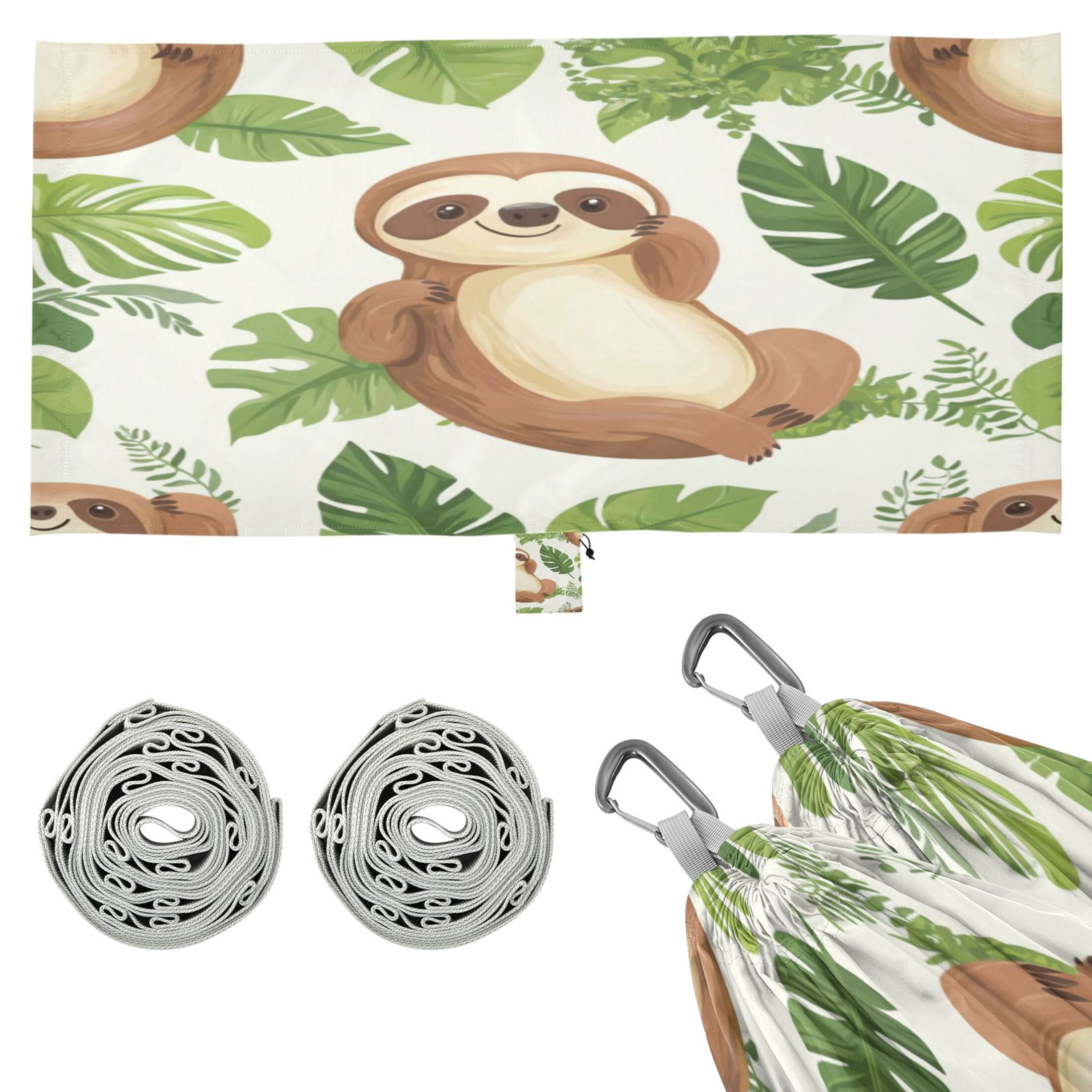 Hammock Camping Hammock Nylon Portable Hammock Travel Camping Hammock Cartoon Sloth