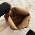 thumbnail image 3 of Bolso Tipo Cubo Cuero Vegano Mano PU Gran Capacidad para Mujer Bolsos Exteriores, 3 of 9