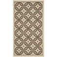 thumbnail image 5 of SAFAVIEH Veranda Bayon Geometric Indoor/Outdoor Area Rug, 6'7" x 9'6", Cream/Chocolate, 5 of 7