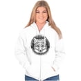 thumbnail image 4 of Spirit Wolf Pack Swirl Symbol Animal Unisex Fleece Graphic Zip Up Hoodie Brisco Brands 4X, 4 of 5