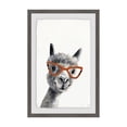 thumbnail image 1 of Marmont Hill Geeky Llama II Framed Print Wall Art, 1 of 3