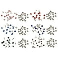 thumbnail image 4 of KAKOWELY 120Pcs 8mm Crystal Rivets Rhinestone Rivets Studs for Leather Craft DIY Making,0.31"X0.31"X0.31", 4 of 5