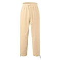 thumbnail image 3 of YOTMKGDO Sweatpants for Men, Cargo Pants for Men, Men Splicing Printed Overalls Casual Pocket Sport Work Casual Trouser Pants Trousers Work Pants for Men, White 3XL, 3 of 5