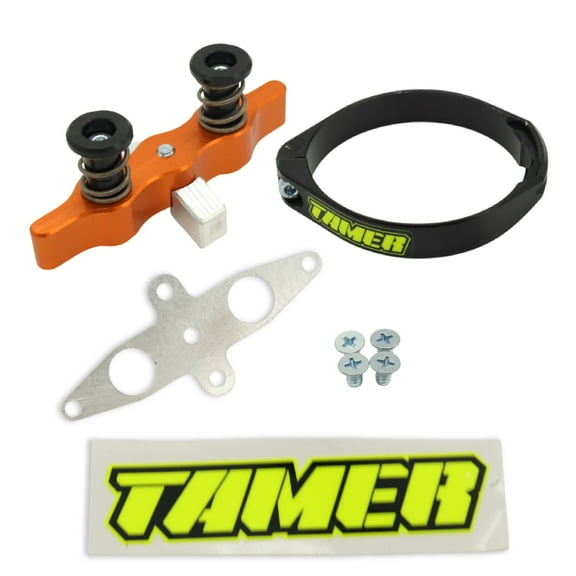Tamer MX HH-3601 Double Button Motocross Holeshot Device – Orange Launch Control System with WDS 2.0 Ring – CNC Aluminum, Spring Loaded, Anti-Scratch Plunger – Dirt Bike Start Device – Made in USA
