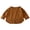 Brown, variant on Zwiiyzr 6M-6Y Kids Boy Girl Thermal Shirt Long Sleeve Undershirt Toddler T-Shirt Fashion Cute Round Neck Solid Color Pullover Top Brown