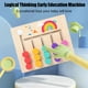 thumbnail image 5 of Juguetes de piscina, juguetes para bebés, juguetes para niños pequeños, tablero de rompecabezas de madera con bolas de colores multicanal para caminar, juego de caminar con bolas de cuatro colores, en, 5 of 6