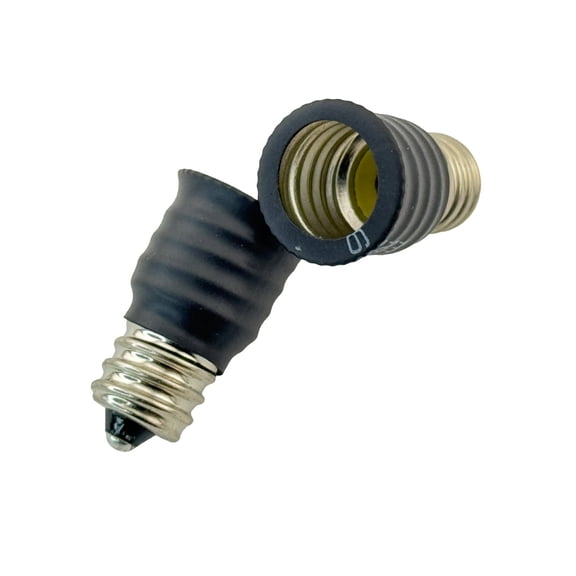 Rebaydo 2pcs E12 male to E14 female Converter Adapter