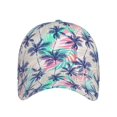 thumbnail image 2 of Balery Baseball Cap Adjustable Size for Running Workouts and Outdoor Activities All Seasons Dad Hat(Palm Leaves), 2 of 9