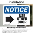 thumbnail image 3 of (2 Pack) Use Other Door [Right Arrow] Sign, 3 of 7