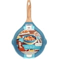 thumbnail image 6 of The Pioneer Woman Prairie Signature Cast Aluminum 10" Fry Pan, Teal Speckle, 6 of 6