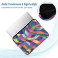 thumbnail image 2 of FORMRS 13-13.3 inch Laptop Sleeve Case Soft Carrying Quilted Computer Bag Cover, Colorful Wavy Pattern, 2 of 7