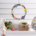 thumbnail image 1 of SASHENHG Easter Rattan Wreath Flower Eggs Decoration Rattan Ring Door Hanging Home Decoration Rattan Hanging Ornaments, 1 of 6