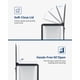 thumbnail image 5 of Yeshouse Cubo de basura de baño con tapa y cubo interior extraíble, cubo de basura pequeño de acero inoxidable de 15 litros con pedal, cubo de basura de metal para tocador, dormitorio, oficina, 5 of 8