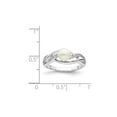 thumbnail image 2 of 6mm Freshwater Cultured Pearl Ring in Sterling Silver with Accent Diamonds, 2 of 5