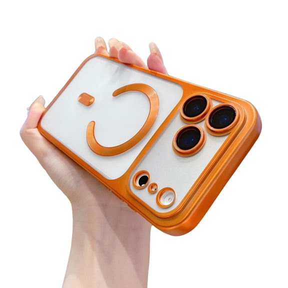 Allytechgroup Anti-Scratch Soft Shell Fashion Cell Phone Case with Protective Case Cover for Apple iPhone 17 Pro Max, Orange