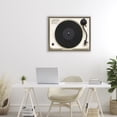 thumbnail image 2 of Stupell Industries Classic Tunes Turntable Brown Framed Floater Canvas Wall Art design by Annabelle Hall, 17 x 21, 2 of 9