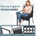 thumbnail image 5 of Gymax 4 PCS Patio Chairs w/ All Weather Breathable Fabric High Backrest Blue, 5 of 7