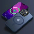 thumbnail image 3 of Magnetic Luxury Matte Shockproof Translucent Armor Case For iPhone 15 14 13 12 11 Pro Max Plus Magsafe Hard PC Bumper Cover, 3 of 5