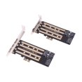 thumbnail image 4 of 1pc Add On Cards NVMe M.2 SSD To PCIe 3.0 4.0 x4, SATA M.2 SSD To SATA dual-purpose Adapter With Bracket PCIE to M2/M.2 Adapter Half, 4 of 6