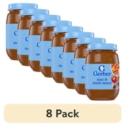 (8 pack) Gerber 3rd Foods Mealtime for Baby Baby Food, Mac & Meat Sauce, 6 oz Jar