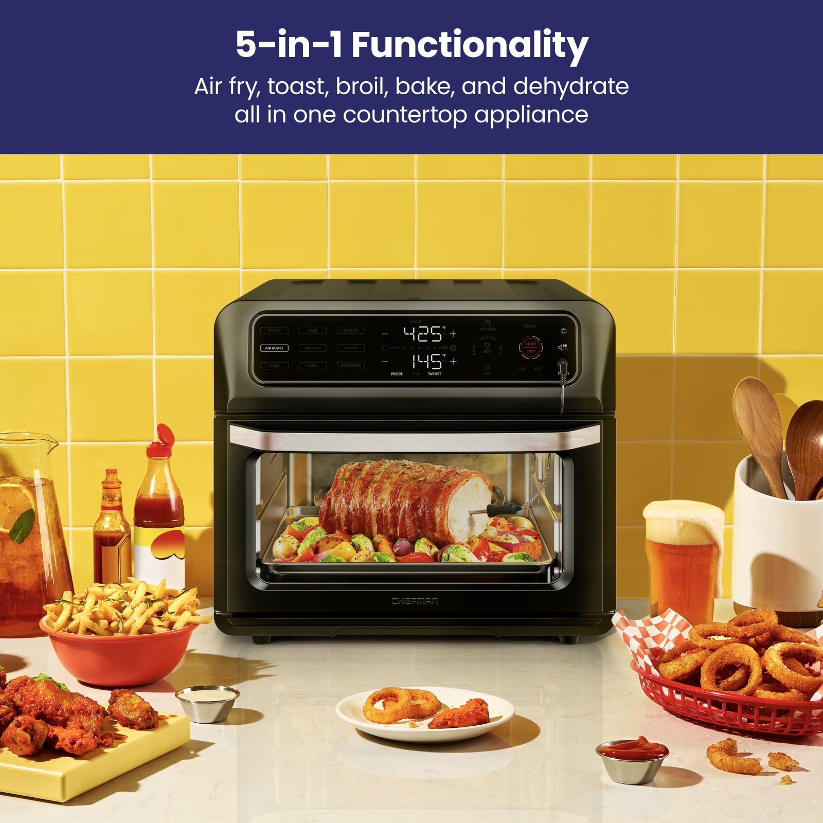 CHEFMAN - Chefman Toast-Air® Dual Function Air Fryer + Oven, 9