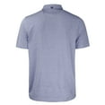thumbnail image 3 of Men's Cutter & Buck Heather Navy Dayton Flyers Vault Forge Eco Heathered Stripe Stretch Recycled Polo, 3 of 3