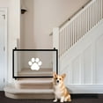thumbnail image 3 of LAMIRO Dog Gate for Stairs,Pet Gates for the House,Mesh Pet Fence Guard,Magic Gate for Dog and Cat,Portable Safety Gate for Doorways and Stairways,Indoor Safety 43.3X31 in, 3 of 7