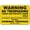 Warning Sign 2, variant on Wrong Way Sign, Aluminum Tin Warning Signs for Home Outdoor Garden 8"x12", Durable Weatherproof Traffic Sign for Road Entrance Yard
