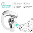 thumbnail image 4 of Bluetooth Headset, In-ear for Workout Gym,Wireless Car Headset Headphone Earbud Stereo Sound Quality Music Handsfree Noise Cancelling Earpiece Earhook For Sport Running Business Driving Silver, 4 of 6