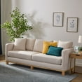 thumbnail image 3 of Mayview Barrett 85" Upholstered Wood Base Sofa, Cream, 3 of 8