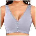 thumbnail image 4 of Hessimy Daisy Bras for Older Women, 2024 Daisy Bra Design for Senior Front Closure Cotton Bra(Grey,XXL), 4 of 5
