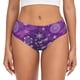 thumbnail image 1 of Fotbe Purple Snowflakes Calzones Estampados para Mujer – Ropa Interior de Algodón, Cómoda, Suave y Elástica-3X-Large, 1 of 6
