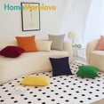 thumbnail image 4 of JeashCHAT Corduroy Throw Pillow Cover with Stripe Splicing, Super Soft Boho Striped Cushion Cover Decorative Textured Pillow Cover for Spring Sofa Couch Living Room 20x20 inch, White, 4 of 4