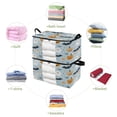 thumbnail image 4 of Foldable Clothes Storage Bags Clothes Organizer Bin with Clear Windows for Clothes Bedding Cute Halloween-themed Clipart, 4 of 6