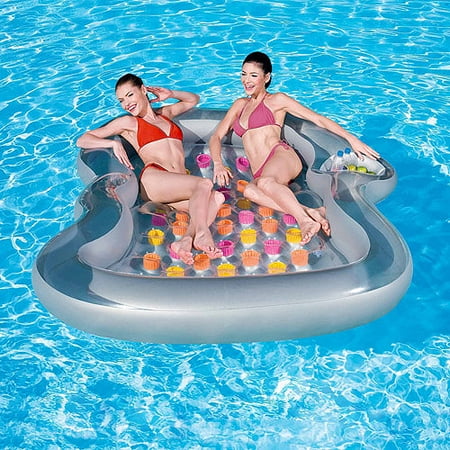 Splash and Play Double Designer Inflatable Pool Lounge Float