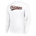 thumbnail image 2 of Men's Starter White Chicago Bears Tailsweep Team Graphic Tri-Blend Fleece Pullover Sweatshirt, 2 of 3