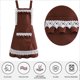 thumbnail image 3 of Delantal con bolsillos y volantes para mujer, delantal de limpieza para cocina, 3 of 5