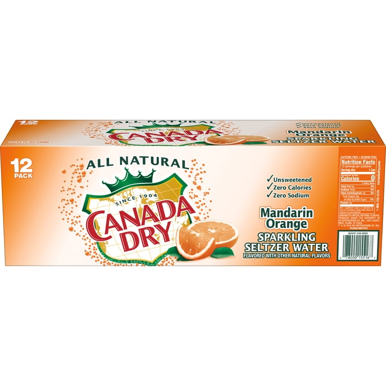 Canada Dry Original Carbonated Mandarin Orange Sparkling Seltzer