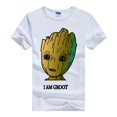 thumbnail image 1 of Camiseta con estampado de dibujos animados de Marvel I AM GROOT para mujer, blusa Kawaii de los años 90, camisetas holgadas blancas con cuello redondo, Tops de manga corta para mujer, 1 of 4