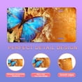 thumbnail image 2 of Smoaffly Blue Butterfly Oil Paintings License Plate Decorative Car Front License Plates Cover, Vanity Tag, Metal Car Plate, Aluminum Novelty License Plate New Car Gift for Men/Women,6 X 12 Inch, 2 of 5