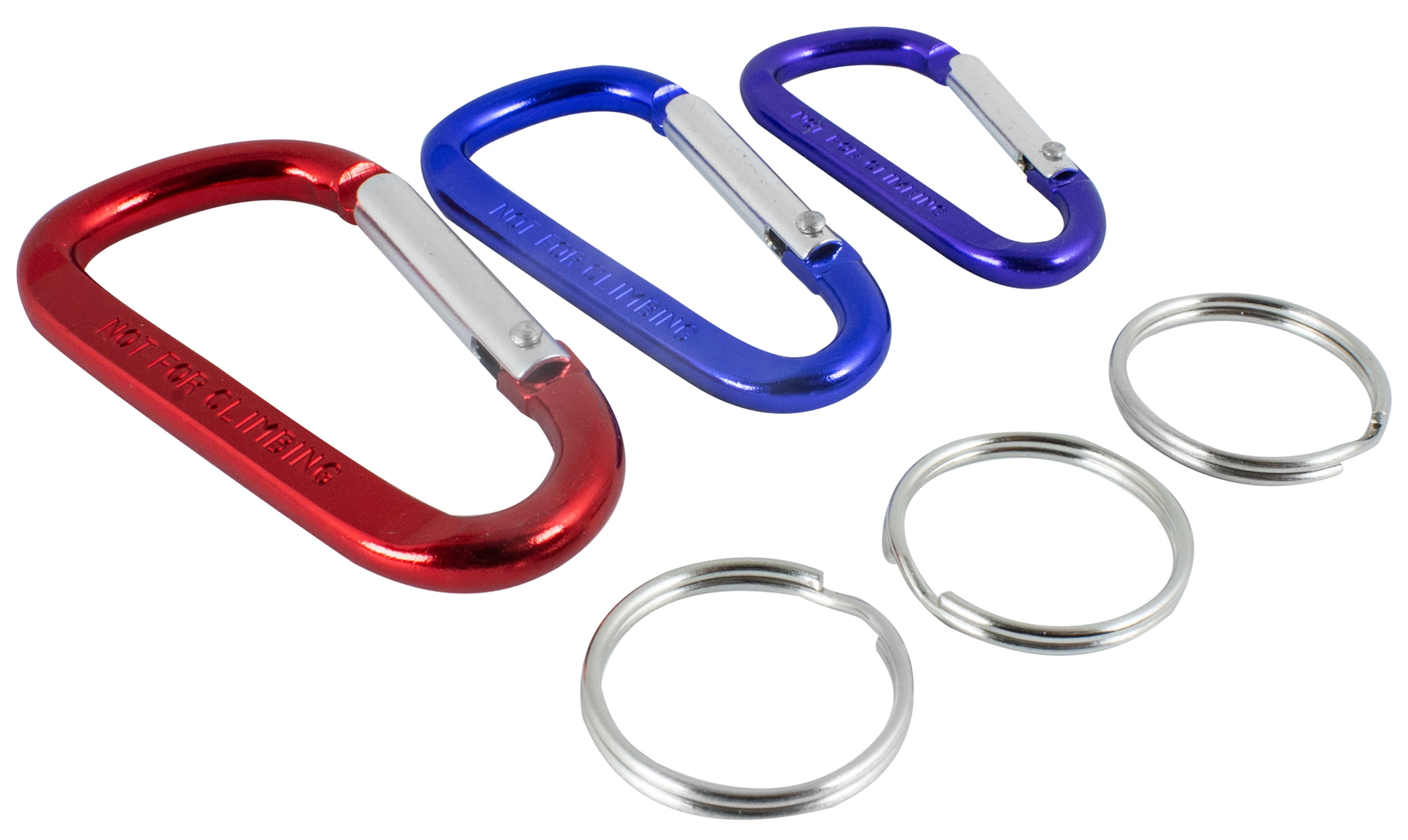 Custom Accessories 3-Piece Multicolor Metal D-Ring Set -