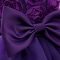 thumbnail image 6 of URMAGIC 3-10Y Child Girls Sleeveless 3D Lace Flower Princess Dress Ruffles Bridesmaid Wedding Birthday Dresses, 6 of 10