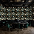 thumbnail image 5 of Boho Peel and Stick Wallpaper Magical Nocturnal Forest Iridescent Butterflies Wall Mural 17.7in x 9.8ft Self Adhesive Removable Wall Paper Renter Friendly Wallpaper for Nursery Bedroom Cabinets, 5 of 8