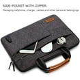 thumbnail image 4 of DOMISO 17 Inch Multi-Functional Laptop Sleeve Business Briefcase Messenger Bag with USB Charging Port for 17-17.3", 4 of 5