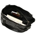 thumbnail image 4 of Sharo Classique Cuir Souple Cuir Souple Noir Hobo Cabas Sac à Main, 4 of 6
